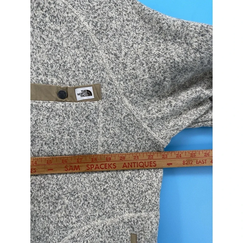 The North Face Men's L Full Zip Sweater Fleece Jacket Gray Outdoor Coat